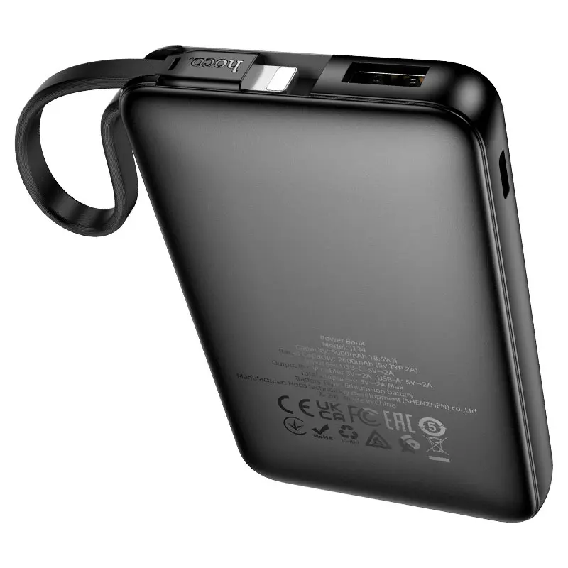 hoco-j134-strong-power-bank-ltn-5000mah-charging.webp